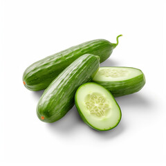 cucumber fresh vegetable isolated image on white background