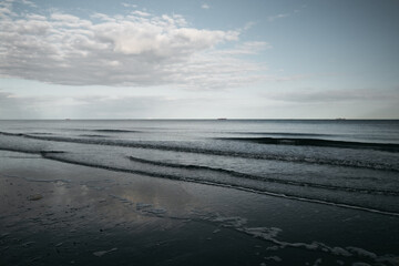A calm, sunny day at the beach
