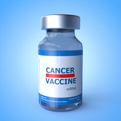 Bottle of Vaccine, treatment of Cancer