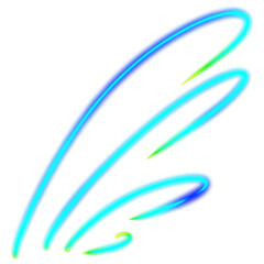 wing neon rainbow