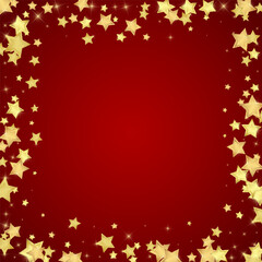 Magic stars vector overlay.  Gold stars scattered