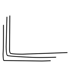 Obraz premium Hand Drawn Doodle Corner 