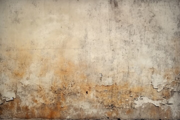 Fototapeta na wymiar Antique Plastered Dirty Wall As A Background For Graphic Works Created With The Help Of Artificial Intelligence