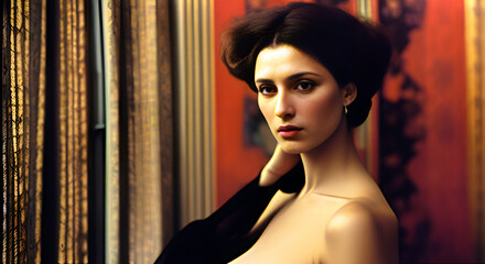 Classical woman's portrait, generative ai