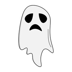 Halloween Ghost Vector Element