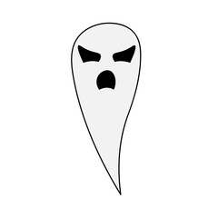 Halloween Ghost Vector Element
