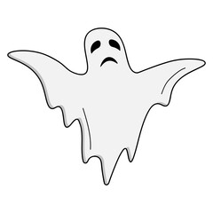 Halloween Ghost Vector Element