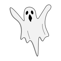 Halloween Ghost Vector Element