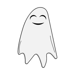 Halloween Ghost Vector Element
