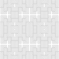 Vector seamless pattern. Modern stylish texture. Monochrome, linear abstract background.