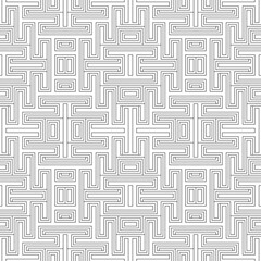 Vector seamless pattern. Modern stylish texture. Monochrome, linear abstract background.