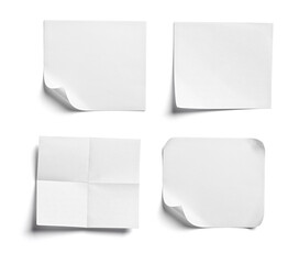 paper message note reminder adhesive sticker blank background white empty sticky tag sign office