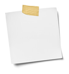 note tape adhesive blank paper label message background post notice reminder office notepad memo page empty notepaper white notebook sticky business