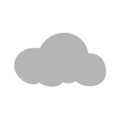 Cloud Icons in trendy flat style. Cloud symbol for your website design, logo, app, UI. 