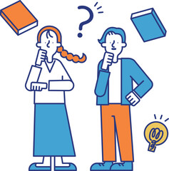 特許知財の職種で働く男性と女性