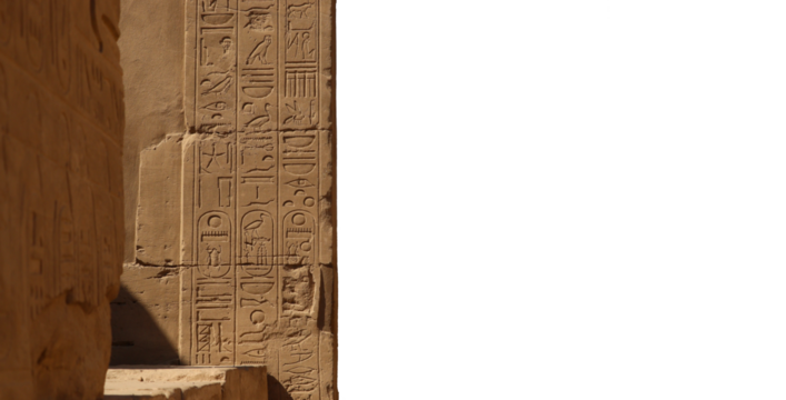 beautiful ancient egyptian carvings at Karnak temple in Luxor, Egypt