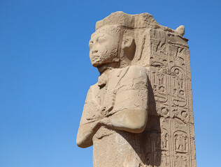 ancient egyptian statue at Karnak temple, Luxor, Egypt