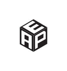 Obraz premium These graphic designs are cube letter logo design.