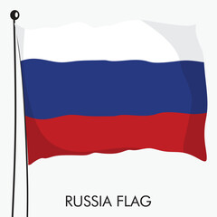 Fototapeta na wymiar russian federation flag and A flag of russia vector vector illustration template banner russia national day and independence day banner design 