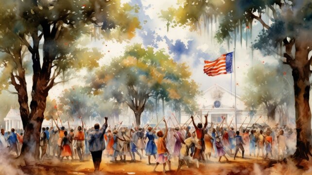 Juneteenth, a day for freedom 06 June Generative AI