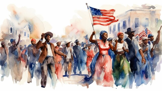 Juneteenth, a day for freedom 06 June Generative AI