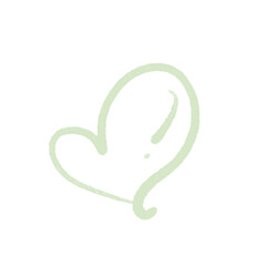 Hand drawn hearts, minimal hearts for planners.