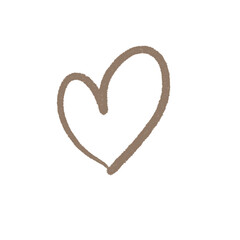 Hand drawn hearts, minimal hearts for planners.