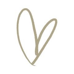 Hand drawn hearts, minimal hearts for planners.