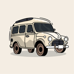 Trendy car cartoon, Vector illustration of car, 