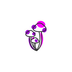 Logo Vector for healthy Mushroom Therapy