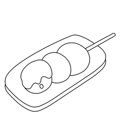 Dango black and white