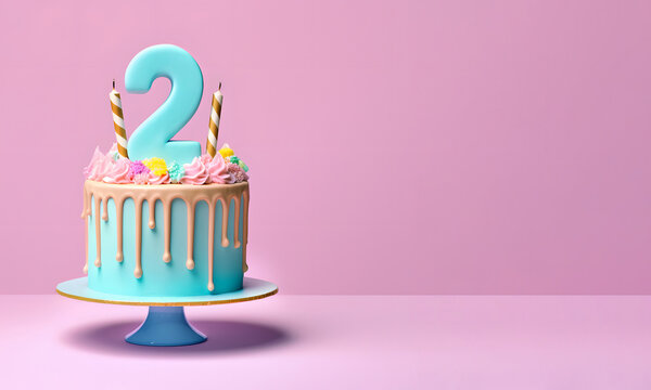 2Nd Birthday Cake Images – Browse 1,421 Stock Photos, Vectors, and Video