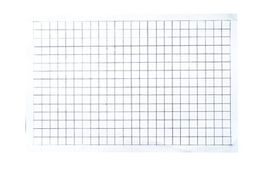 Blank graph paper isolated. Grid line paper