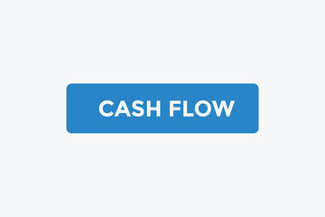 Cash flow button web banner templates. Vector Illustration