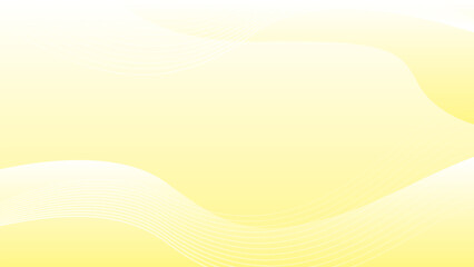 A vibrant abstract pattern of yellow and azure circles, lines, and waves on a bright yellow background