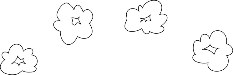 Popcorn Drawing Line Fastfood Outline Illustration