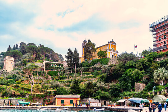 Church of San Giorgio, Portofino: A hilltop sanctuary with stunning views. 