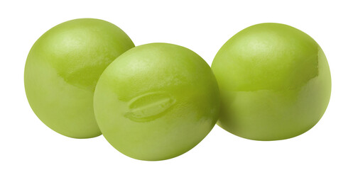 Delicious green peas cut out