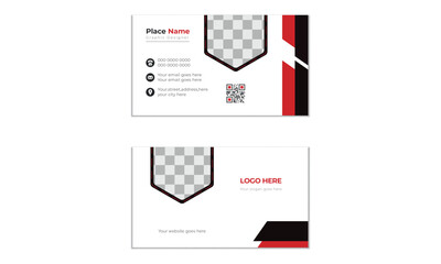 Modern and corporate business card template design, with layout