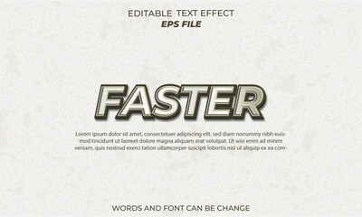  faster text effect, font editable, typography, 3d text 