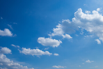 Blue Sky and White Clouds and the Railway Station