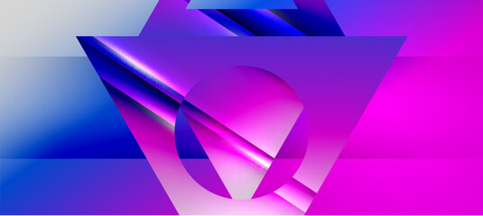 Triangle abstract background with shiny and glossy effects. Vector Illustration For Wallpaper, Banner, Background, Card, Book Illustration, landing page