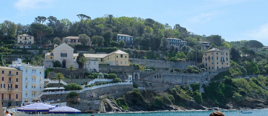 Obraz premium Strand bei Sestri Levante in Italien