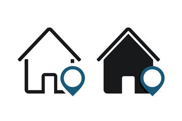 House location icon. Illustration vector