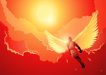 Icarus had a desire to fly as close to the sun as possible to reach heaven