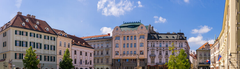 The old town of Bratislava the capital of Slovakia