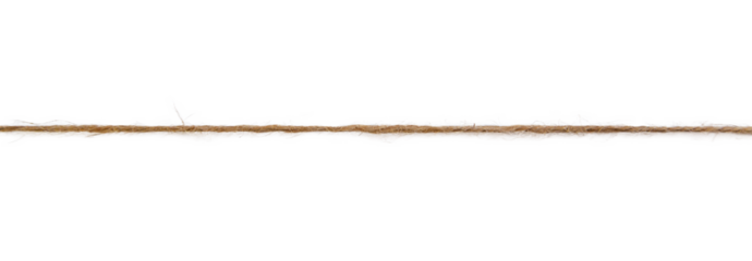 Thread burlap isolate on white background. Selective focus. Old.