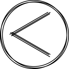 arrow left icon multi line style