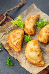 empanadas pies stuffed meat meal food snack on the table copy space food background rustic top view