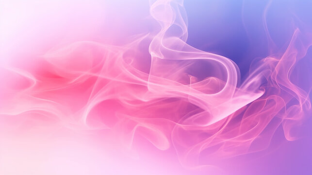 Pink smoke background, mist pink purple, free space cloud wave, generative ai